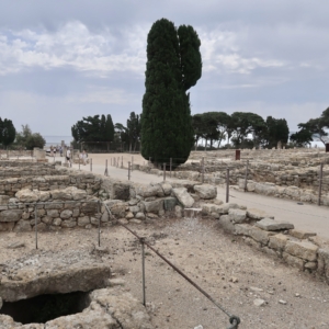 View of Emporion archaeological ruins in Emp&uacute;ries, Catalonia, Spain