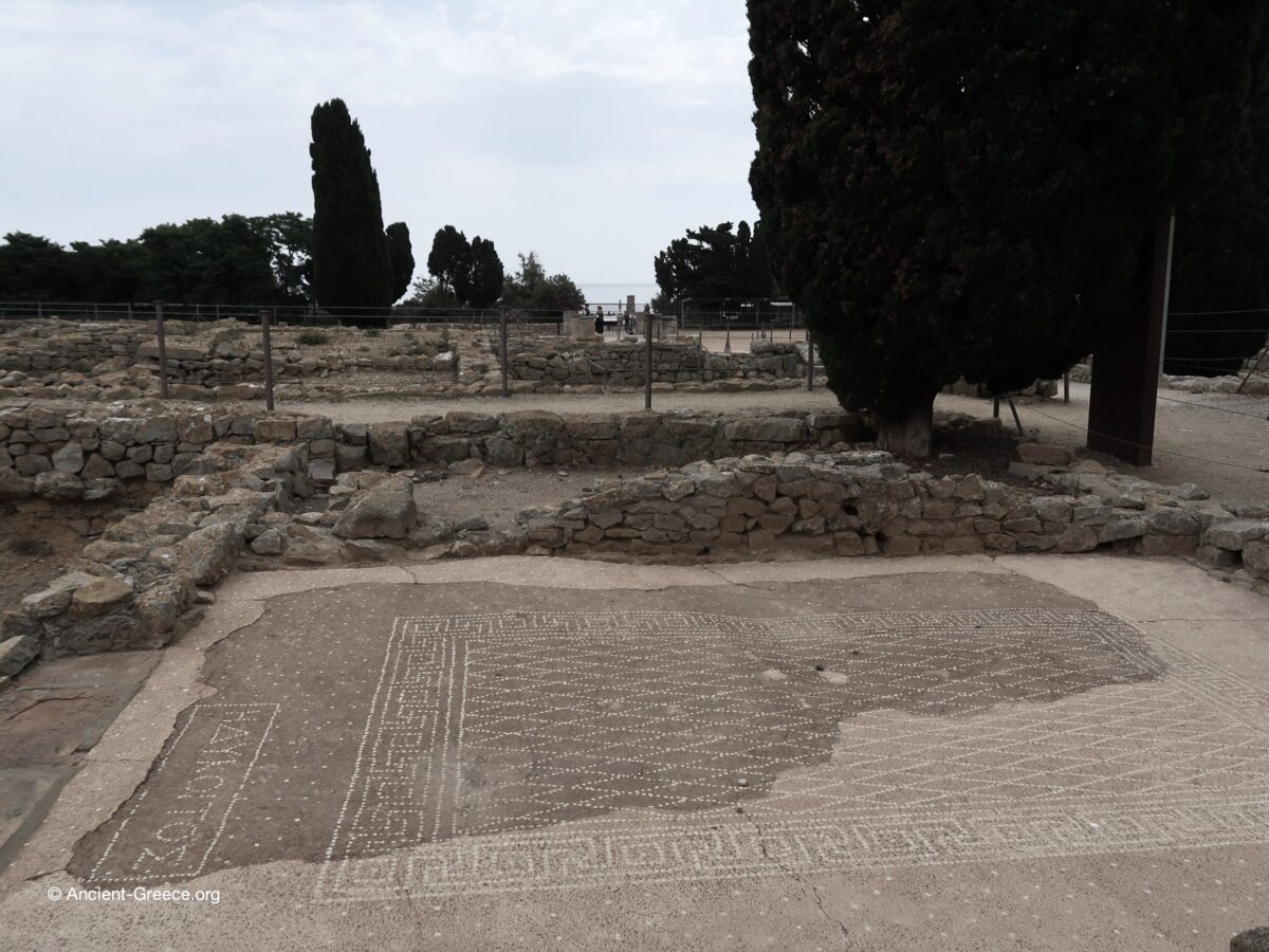 View of Emporion archaeological ruins in Empúries, Catalonia, Spain