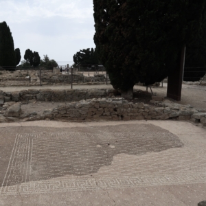 View of Emporion archaeological ruins in Emp&uacute;ries, Catalonia, Spain