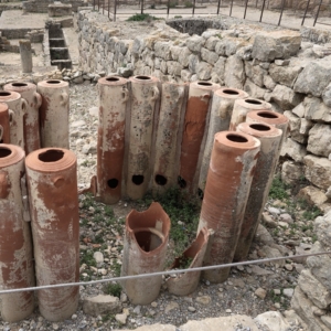 View of Emporion archaeological ruins in Emp&uacute;ries, Catalonia, Spain