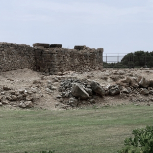 View of Emporion archaeological ruins in Emp&uacute;ries, Catalonia, Spain