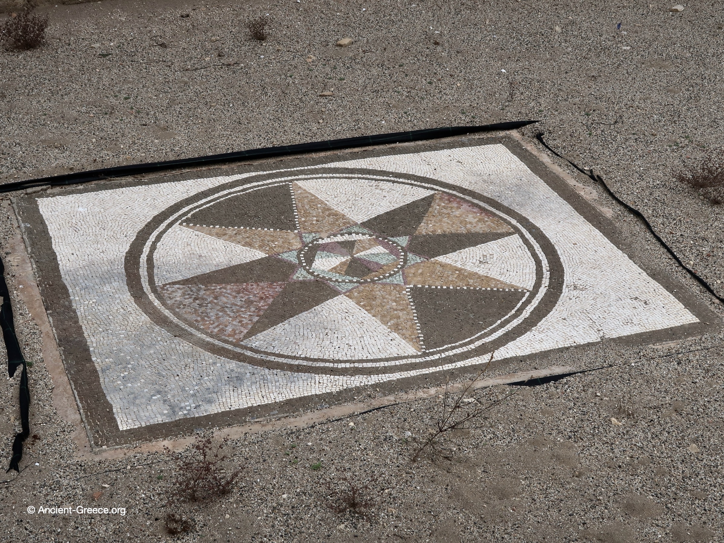 View of Emporion archaeological ruins in Empúries, Catalonia, Spain
