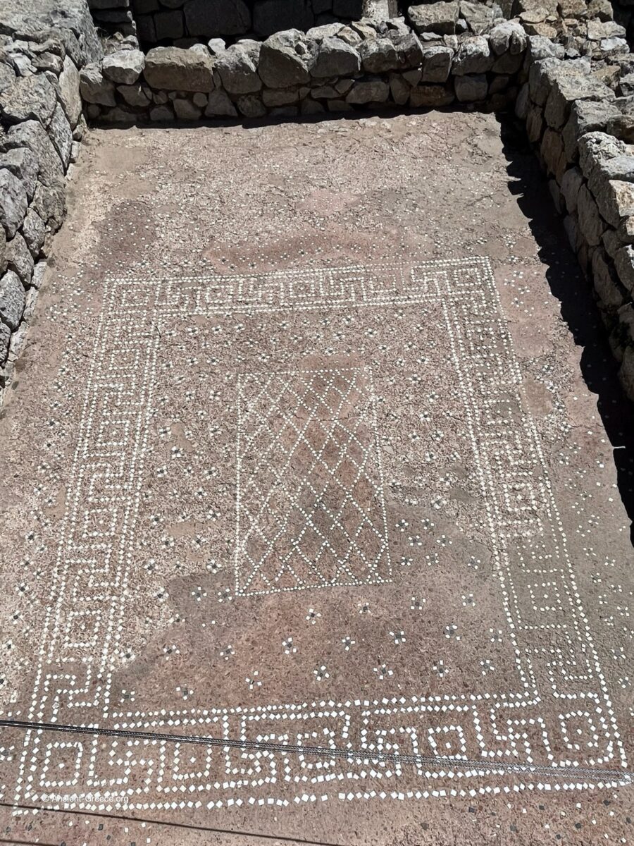 View of Emporion archaeological ruins in Empúries, Catalonia, Spain