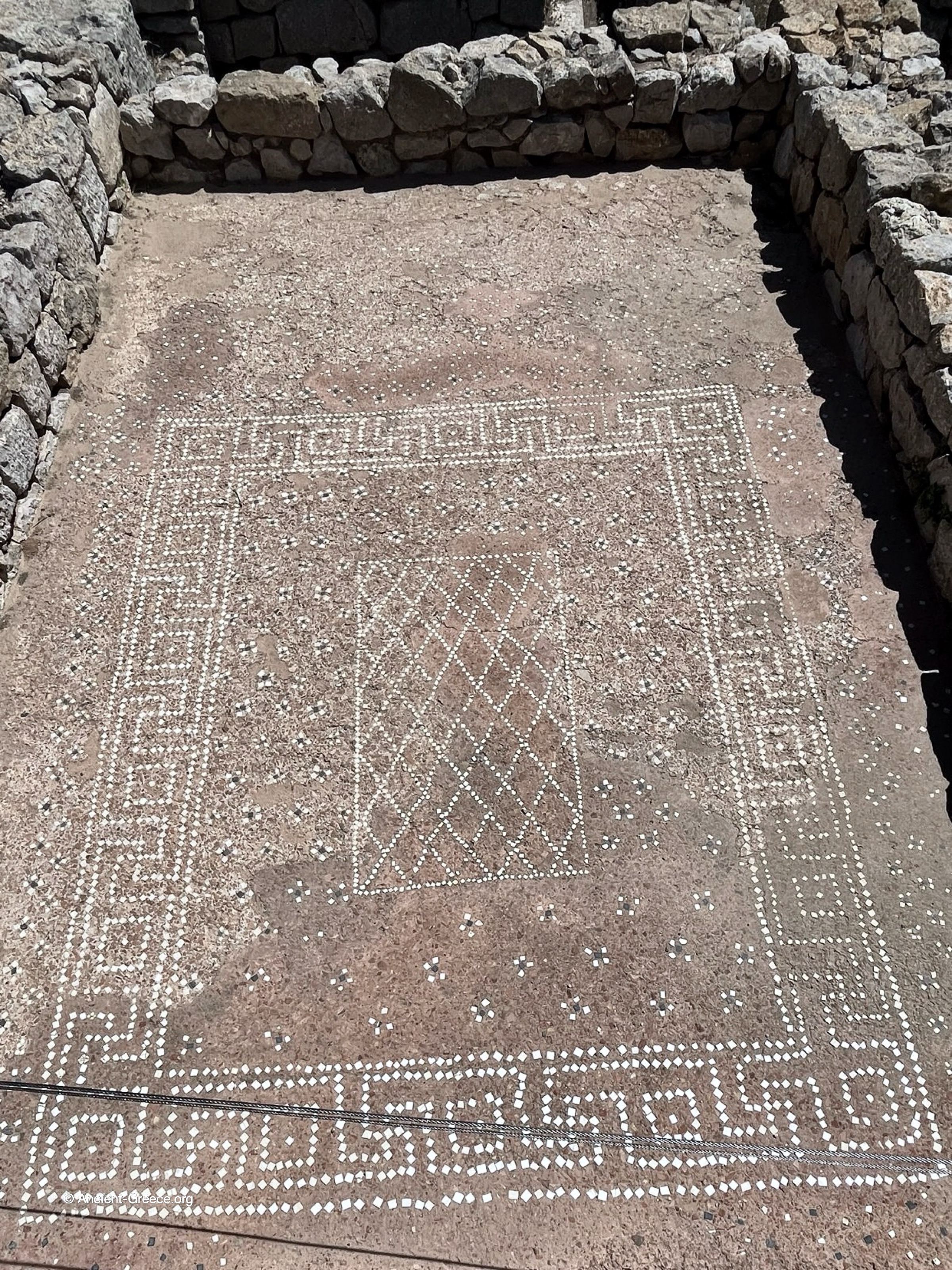 View of Emporion archaeological ruins in Empúries, Catalonia, Spain