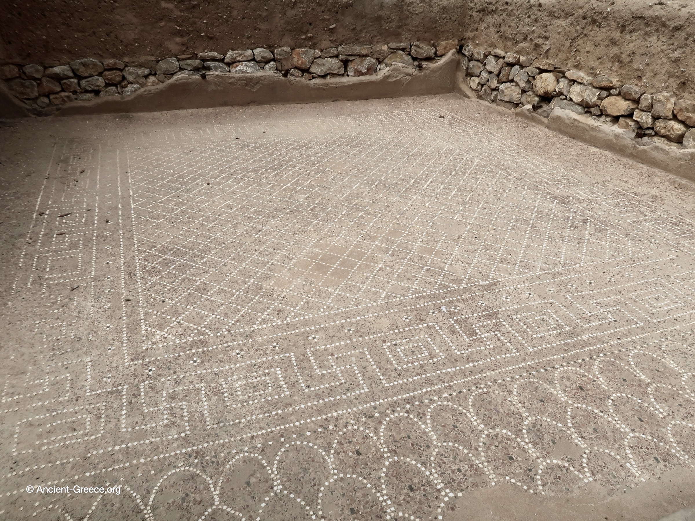 View of Emporion archaeological ruins in Empúries, Catalonia, Spain