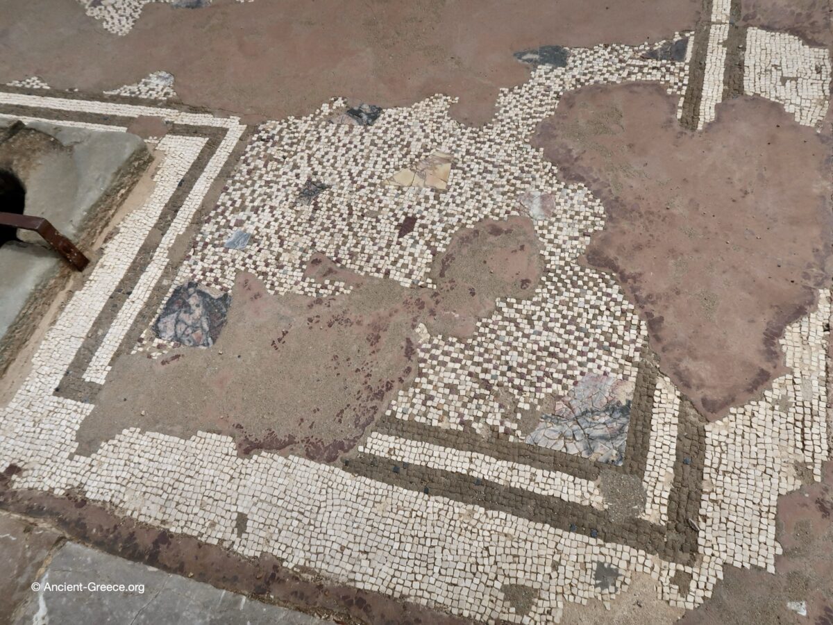 View of Emporion archaeological ruins in Empúries, Catalonia, Spain