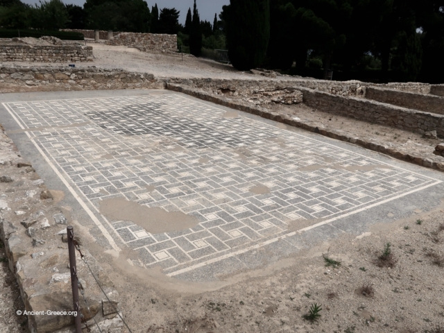 View of Emporion archaeological ruins in Emp&uacute;ries, Catalonia, Spain