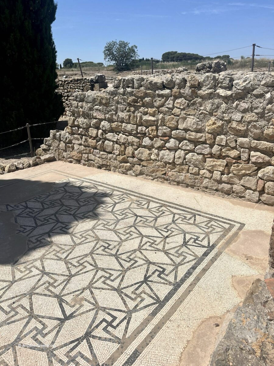 View of Emporion archaeological ruins in Empúries, Catalonia, Spain