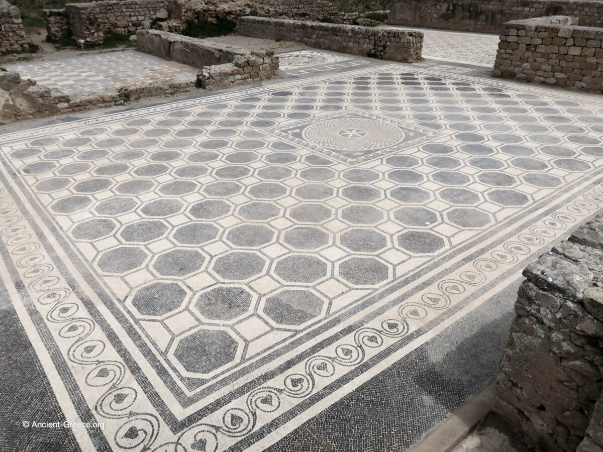 View of Emporion archaeological ruins in Empúries, Catalonia, Spain