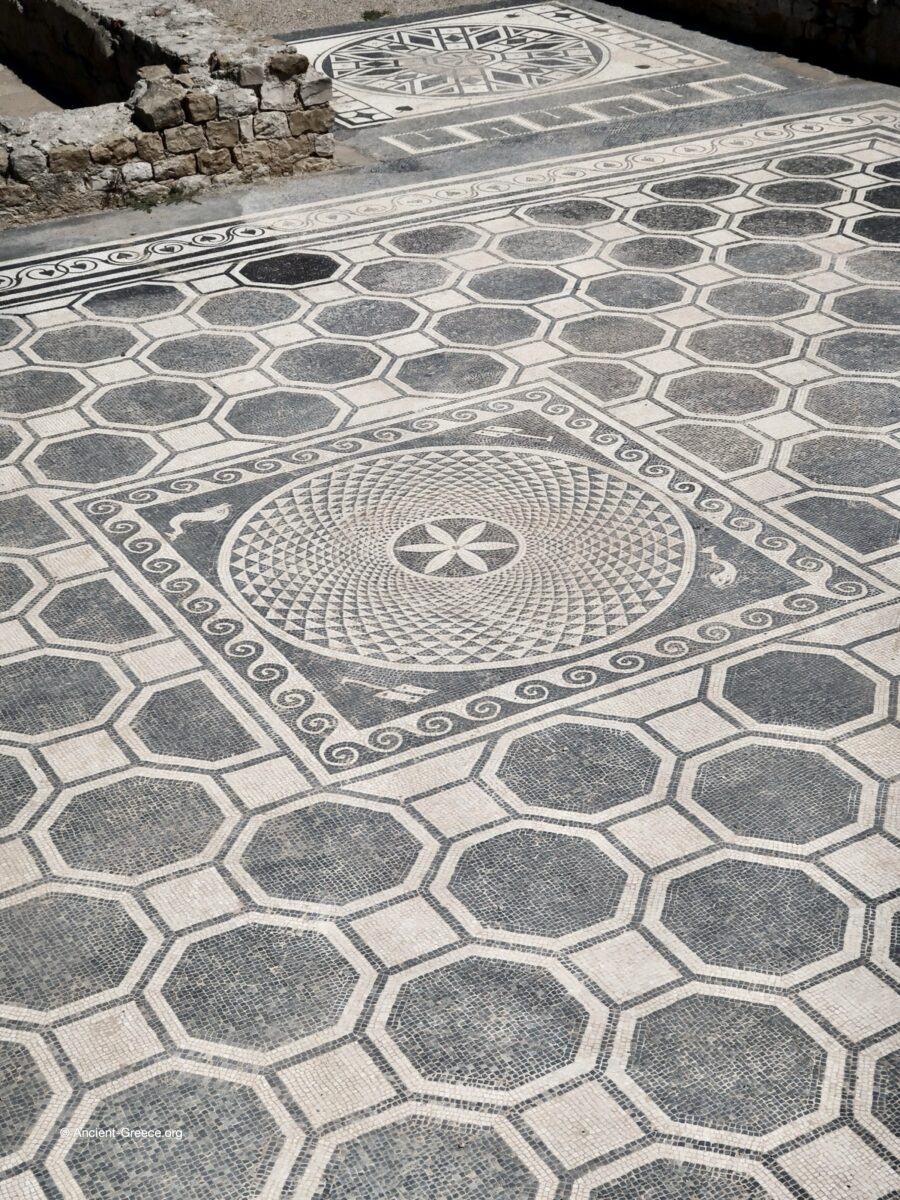 View of Emporion archaeological ruins in Empúries, Catalonia, Spain