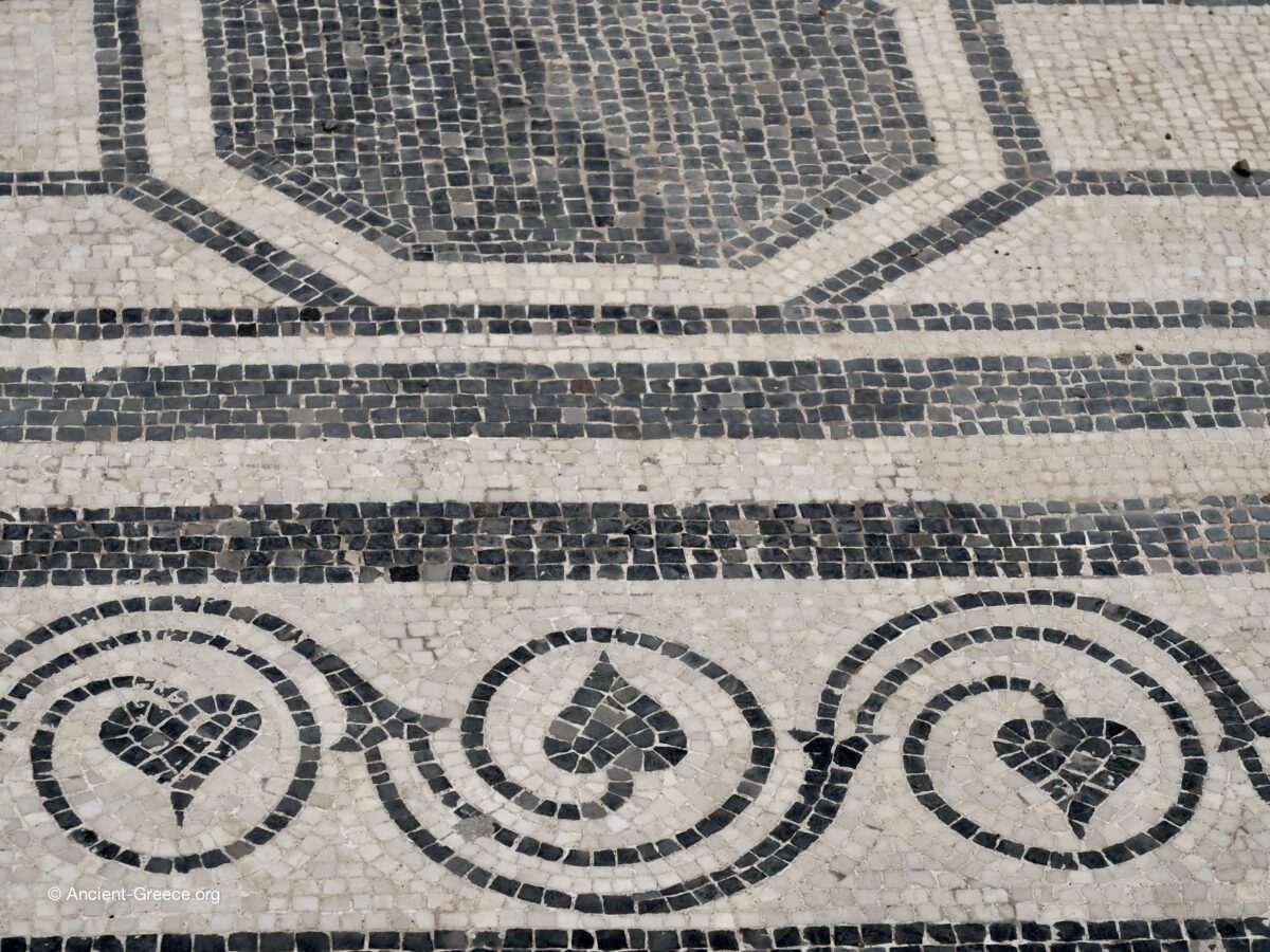 View of Emporion archaeological ruins in Empúries, Catalonia, Spain