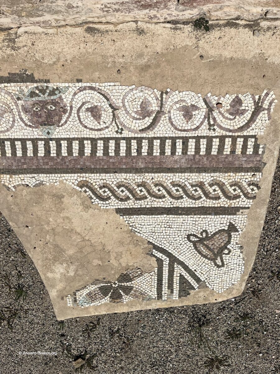 View of Emporion archaeological ruins in Empúries, Catalonia, Spain