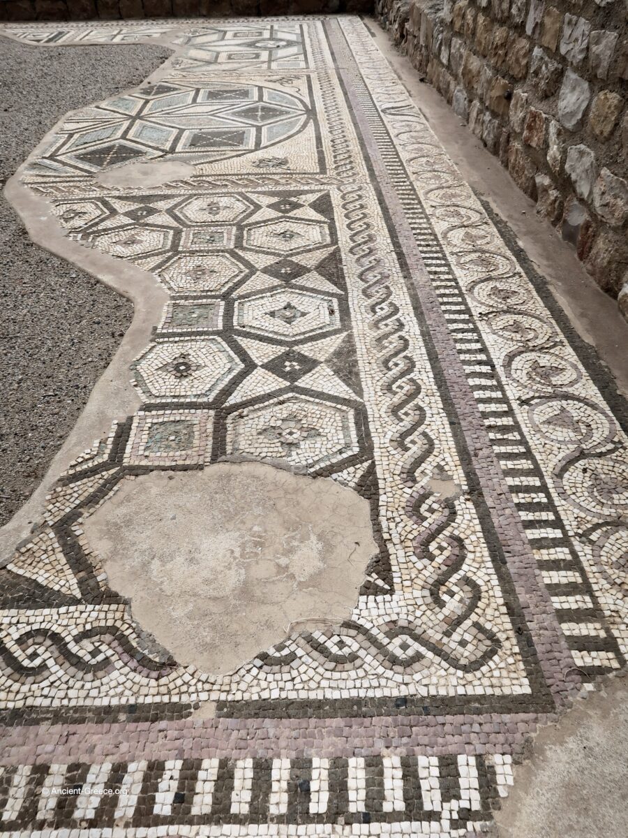 View of Emporion archaeological ruins in Empúries, Catalonia, Spain