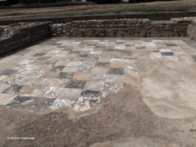 View of Emporion archaeological ruins in Emp&uacute;ries, Catalonia, Spain
