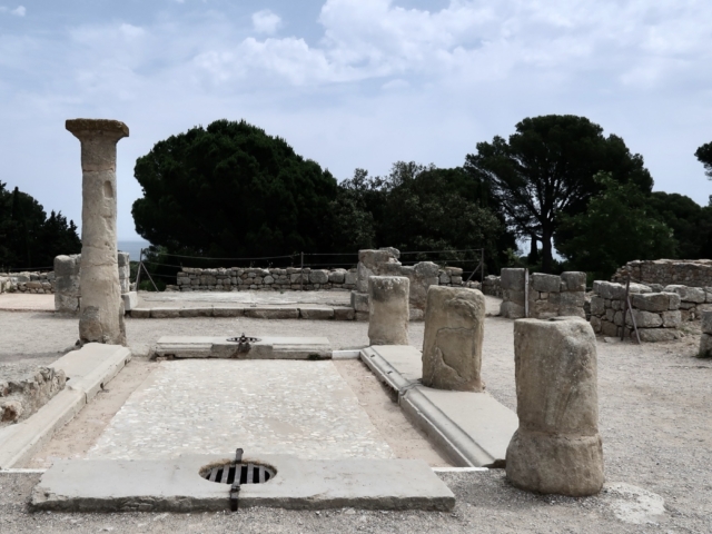 View of Emporion archaeological ruins in Emp&uacute;ries, Catalonia, Spain
