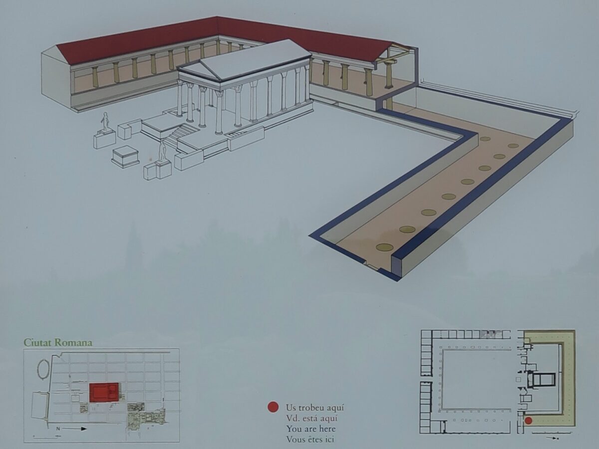 Roman Forum in Empúries, Catalonia, Spain