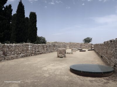 View of Emporion archaeological ruins in Emp&uacute;ries, Catalonia, Spain
