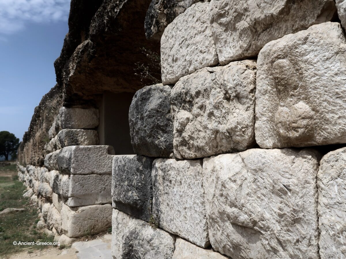 View of Emporion archaeological ruins in Empúries, Catalonia, Spain