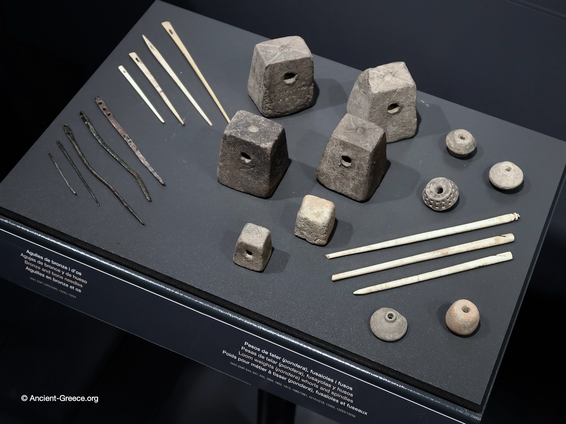 Domestic objects on exhibit