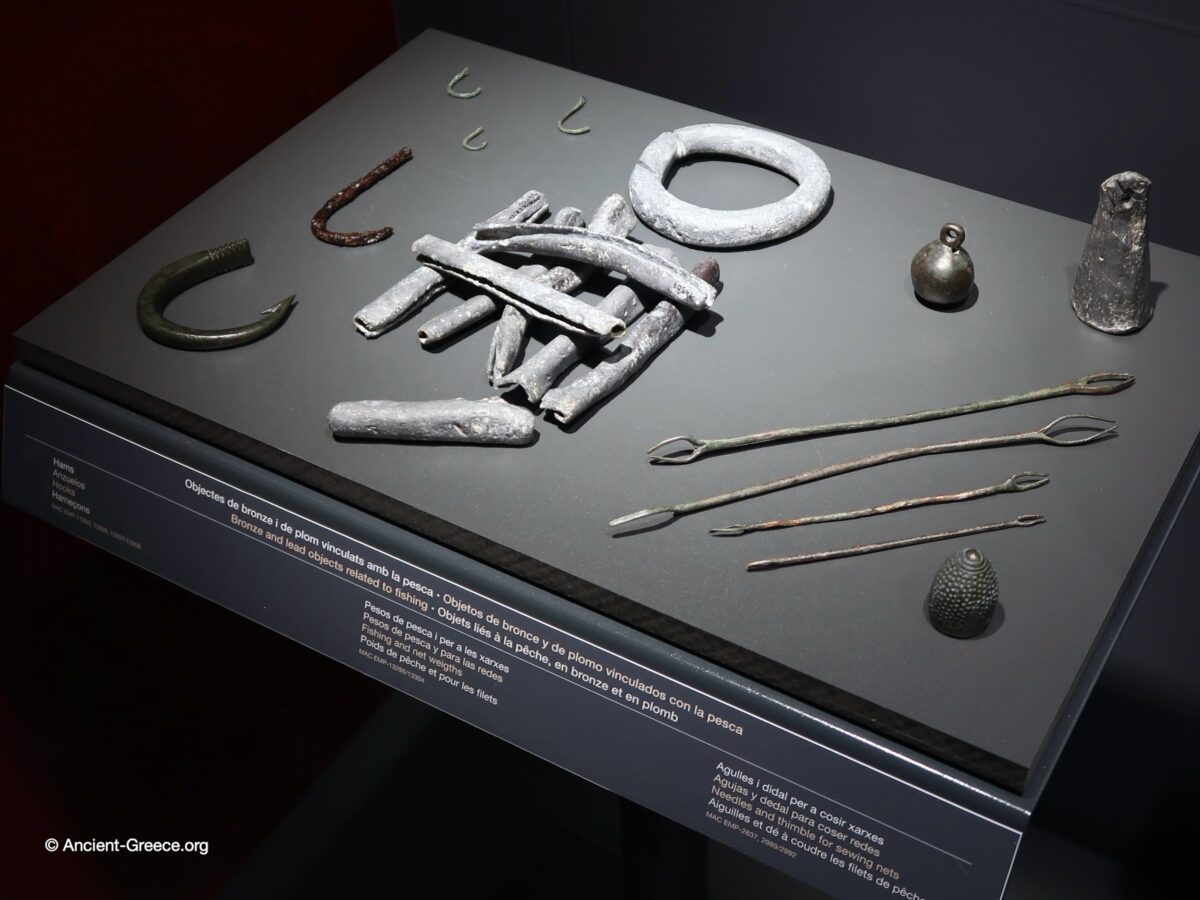 Fishing objects on exhibit