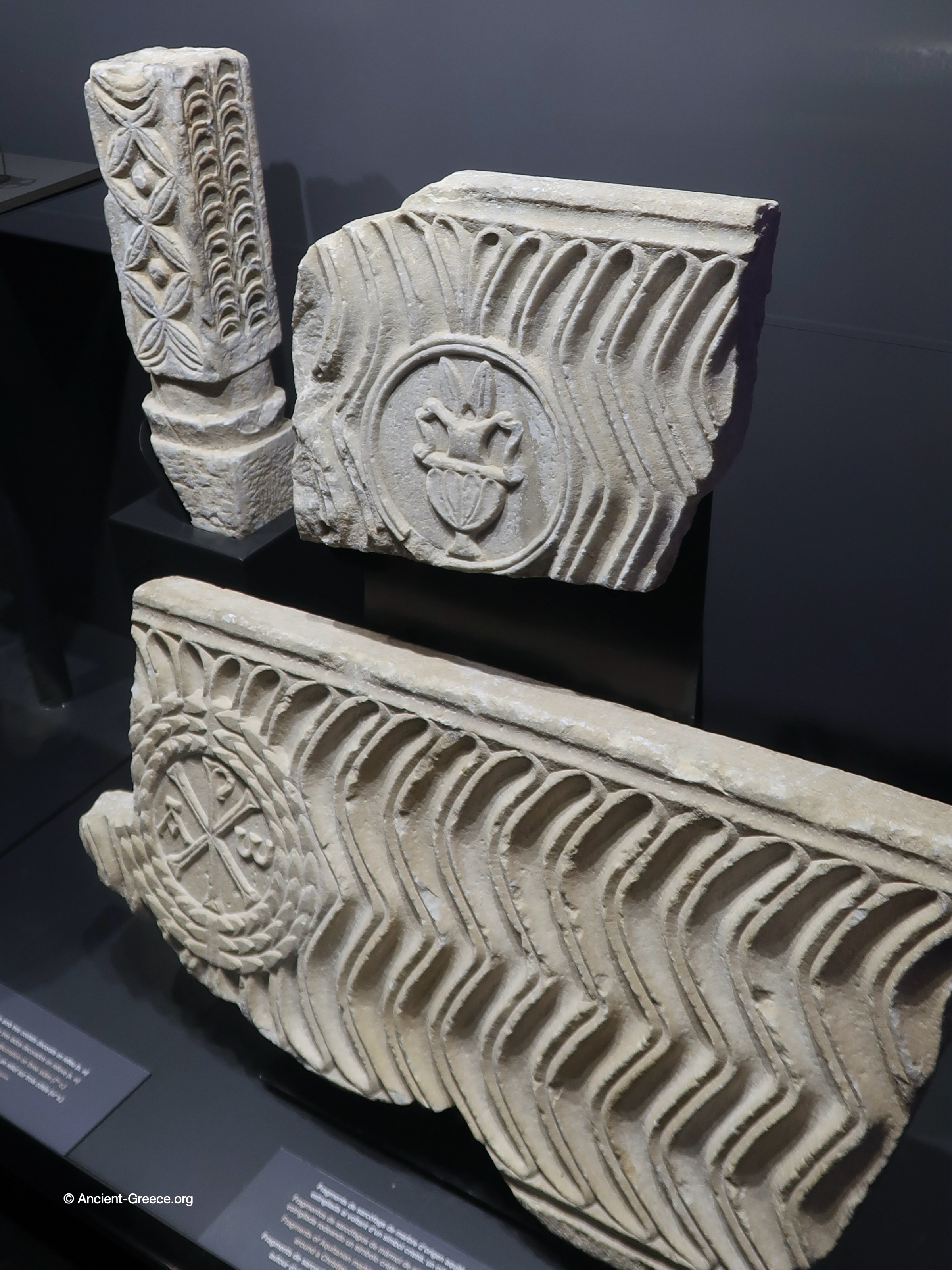 Relief sculpture fragments from a building