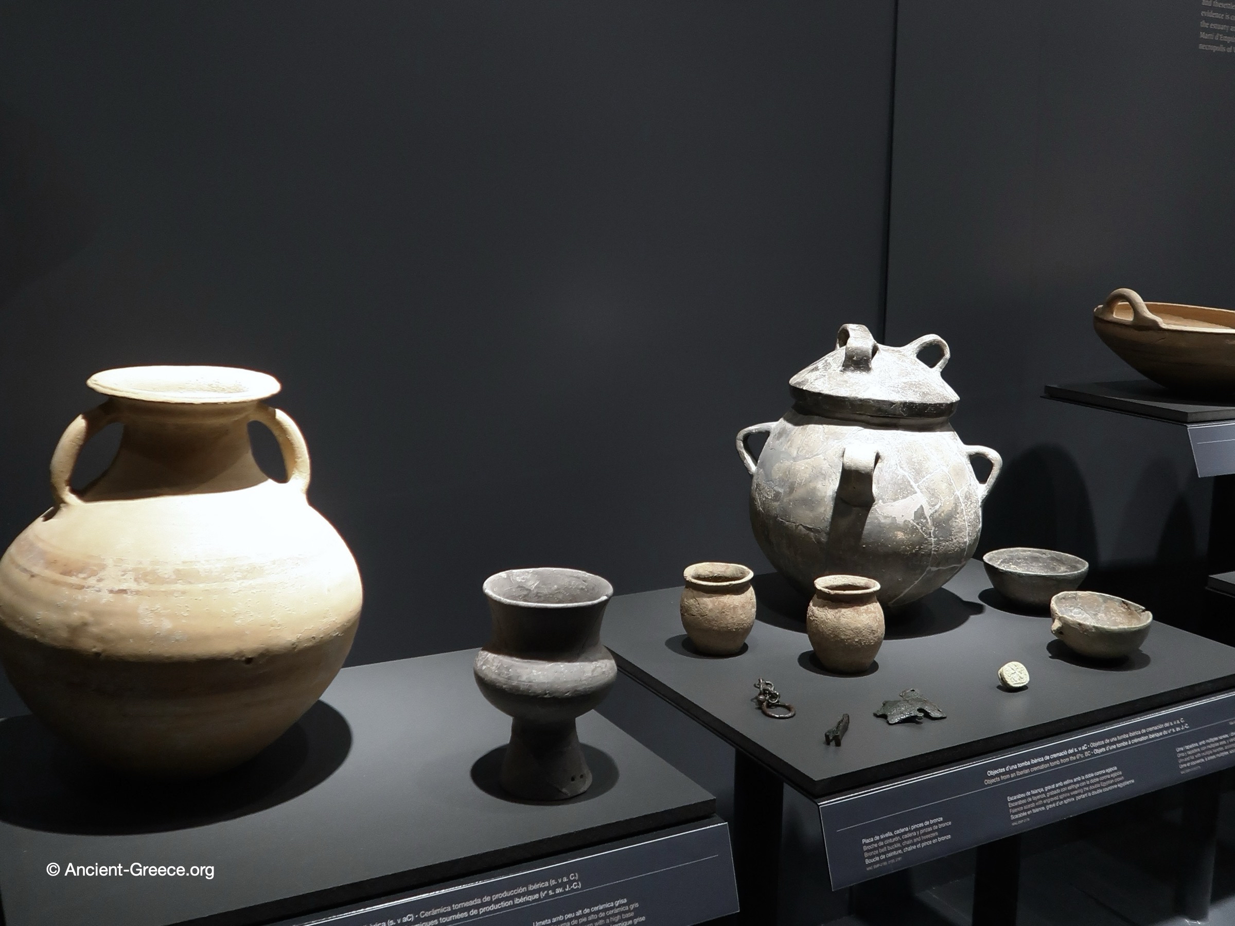 Iberian ceramics on display at the museum