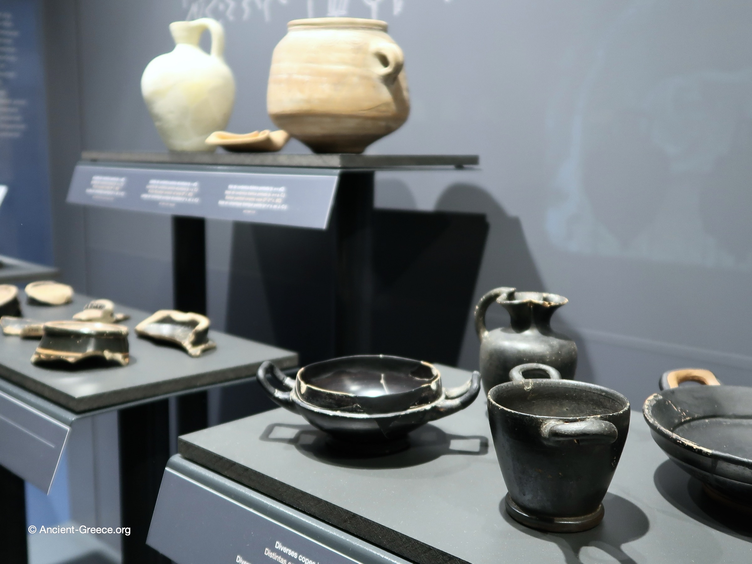 Black glazed Attic cups