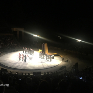 Ancient theatre performance at Epidaurus