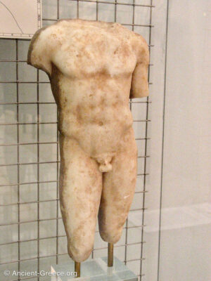 Male Torso Statue Fragment