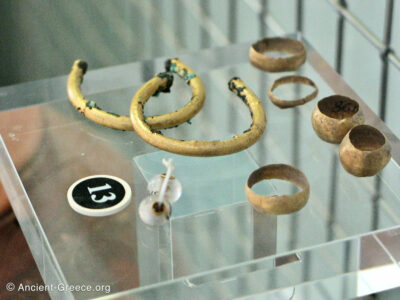 Eretria Archaeological Museum - Gold Jewelry.