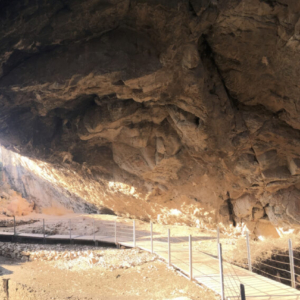 Franchthi Cave Interior Panorama