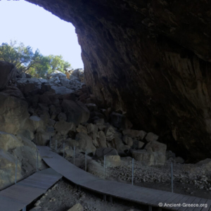 Franchthi Cave Interior Panorama