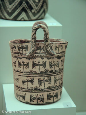 Basket-shaped rhyton