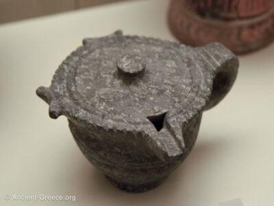 Minoan Stone Vessel with Lid