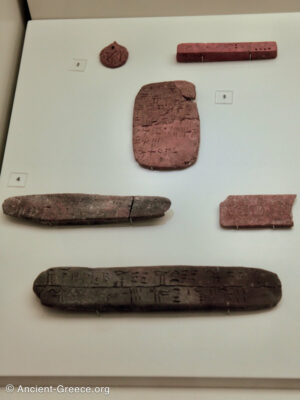 Linear B Script Clay Tablet from Knossos