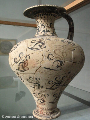 Minoan Pottery Jar with Marine Life