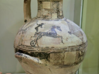 Pottery with Chariot