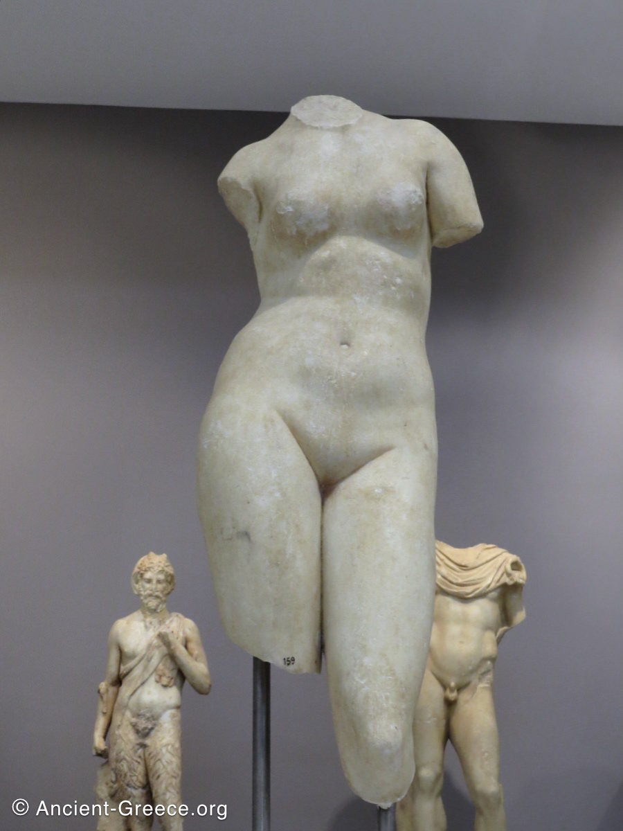 Female torso statue