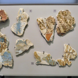 Fragments form Minoan Frescoes.