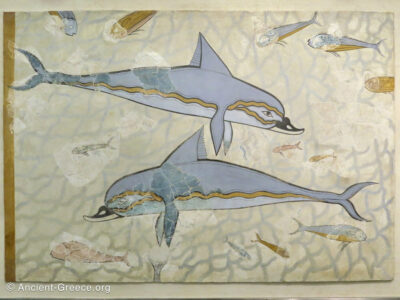 Dolphin Fresco from Knossos