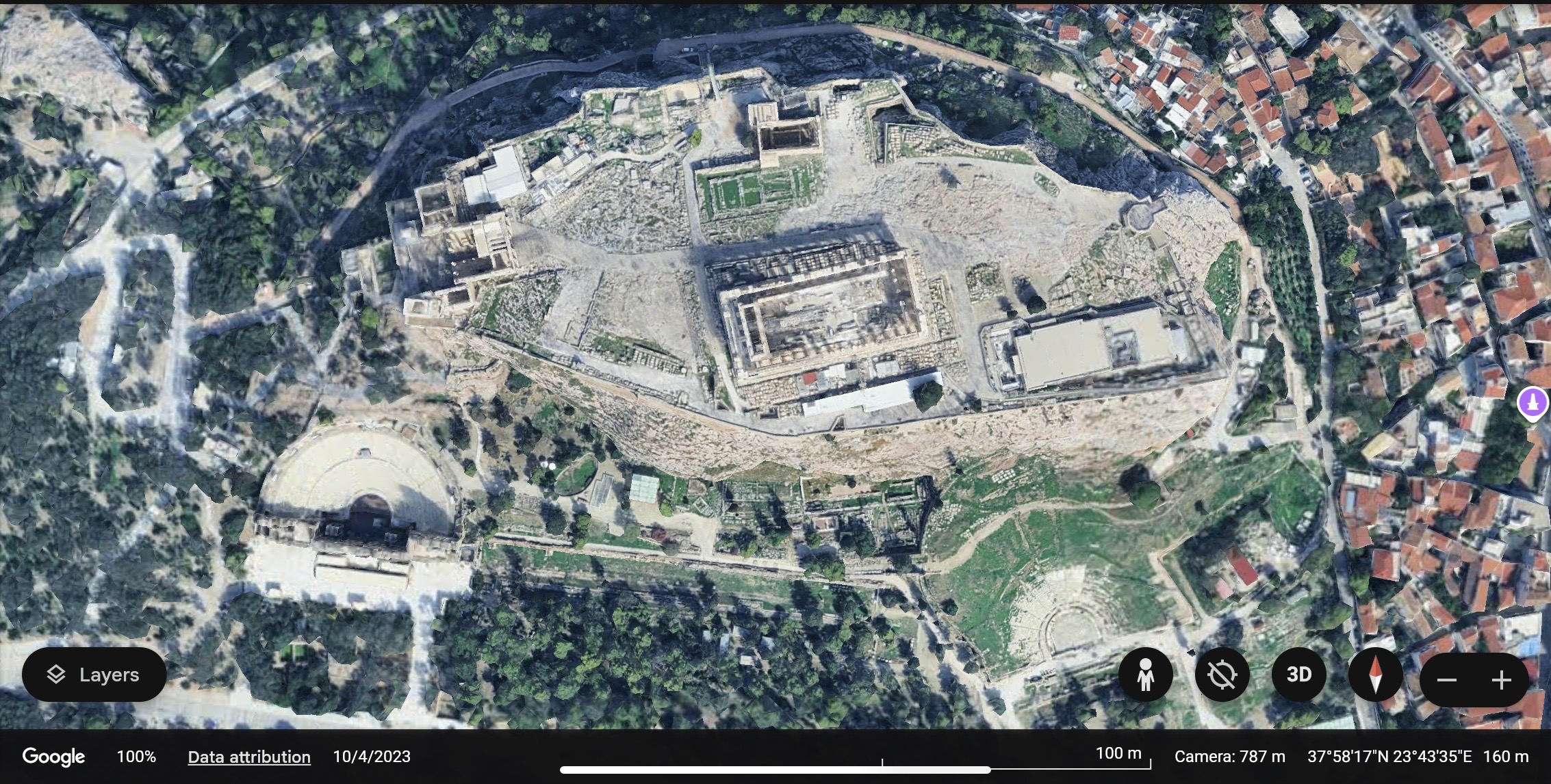 Acropolis aerial view