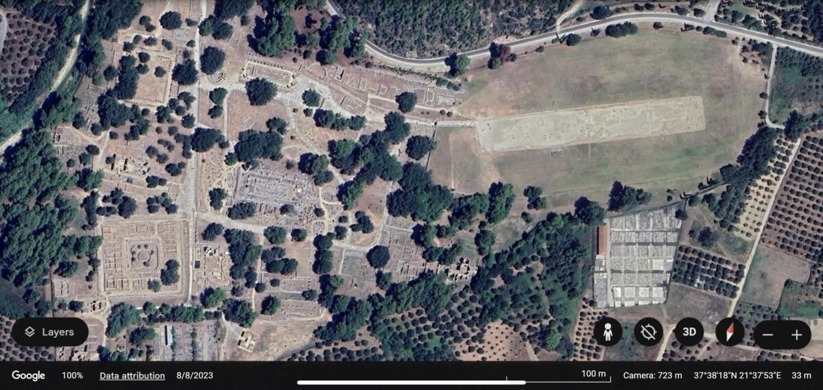 Olympia aerial view