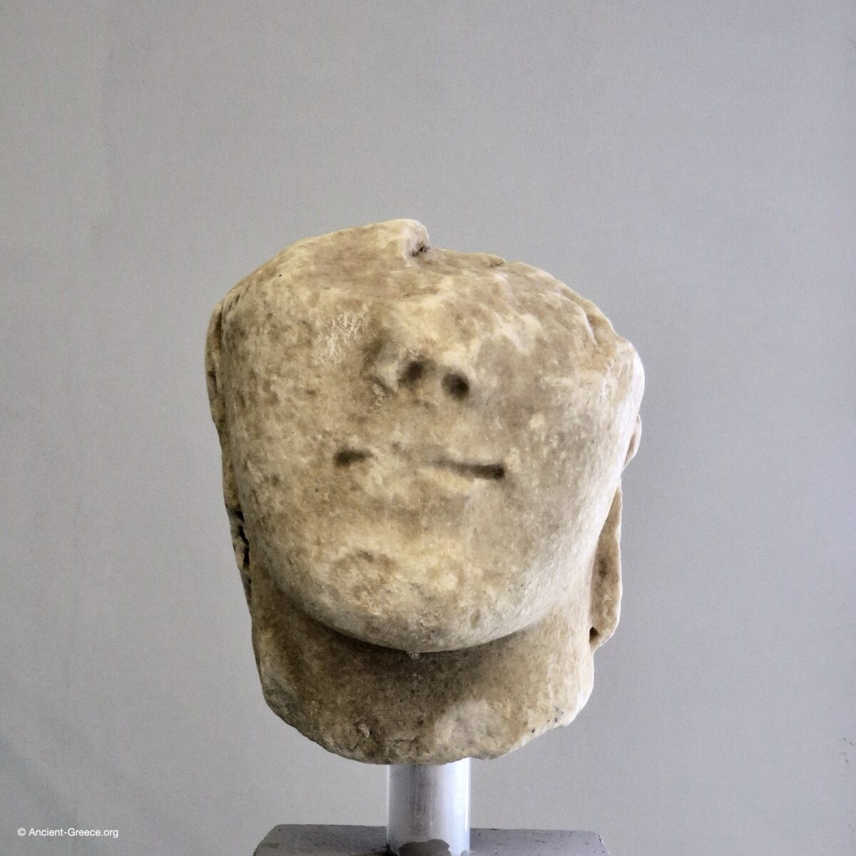 Helmeted Head of Theseus Marble