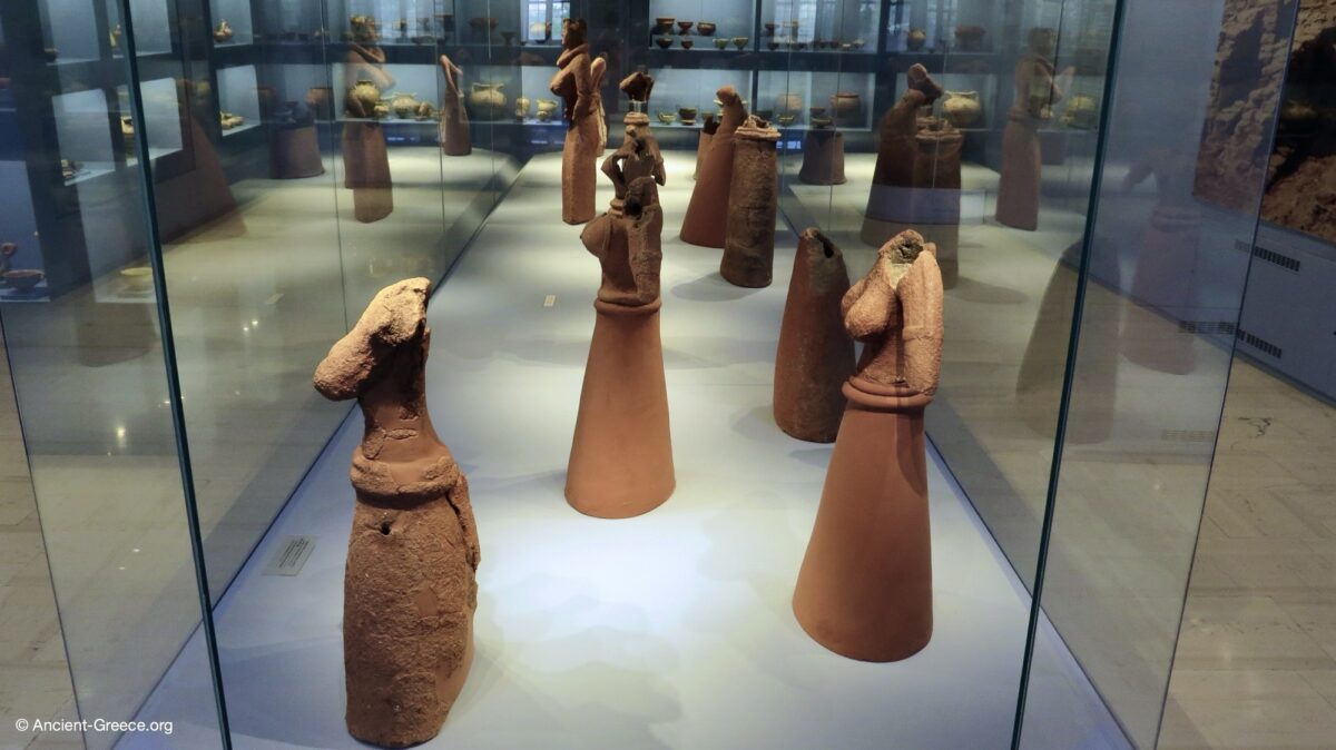 Assemblage of Female Terracotta Statues
