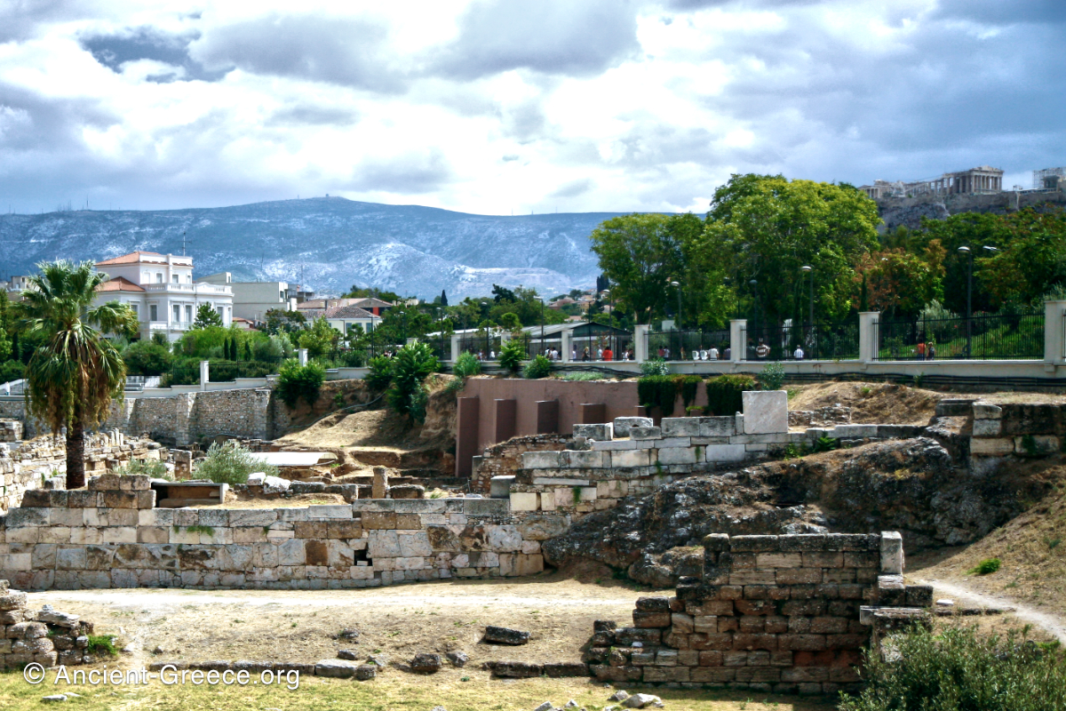 Kerameikos Archaeological Site view