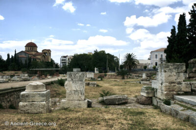 Kerameikos Archaeological Site. Dipylon Gate ruins