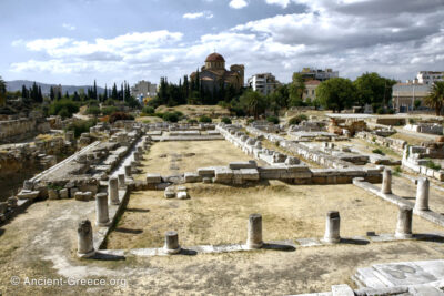 Kerameikos Archaeological Site: ruins of the Pompeion