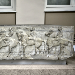 Kerameikos Museum - Horsemen procession Horsemen procession relief sculpture