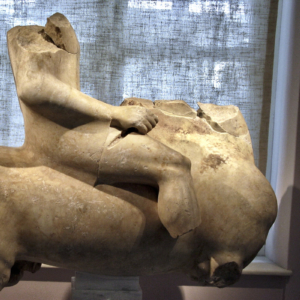 Kerameikos Museum - Horseman statue fragment young horseman statue