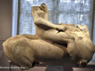 young horseman statue